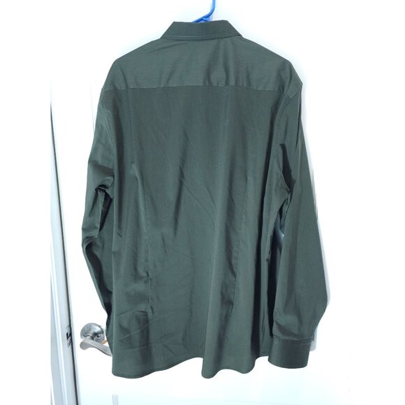 Coofandy XL Dark Green Long Sleeve Button Dress Shirt - Picture 5 of 9